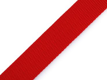 Gurtband Uni 30 mm Rot